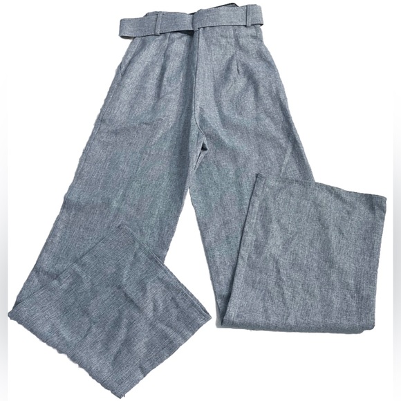 EMORY PARK High Waist Wide Pants Women’s Small Gray w Belt NWT - Picture 2 of 11